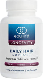 Equilife Daily Hair Support Supplement – Biotina, Ashwagandha y Zinc, 60 Cápsulas