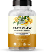 Amazing Botanicals Uña de Gato Orgánica - Extracto 10x 2000mg, 30 Comprimidos