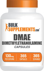 BulkSupplements.com DMAE Bitartrato Cápsulas - 130 mg por porción - 365 cápsulas