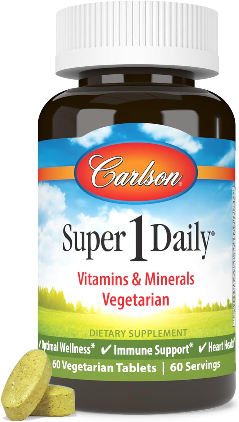 Carlson - Super 1 Daily, Vegetarian Multiple – Apoyo al sistema inmunitario: Las vitaminas y minerales contribuyen – Image 1