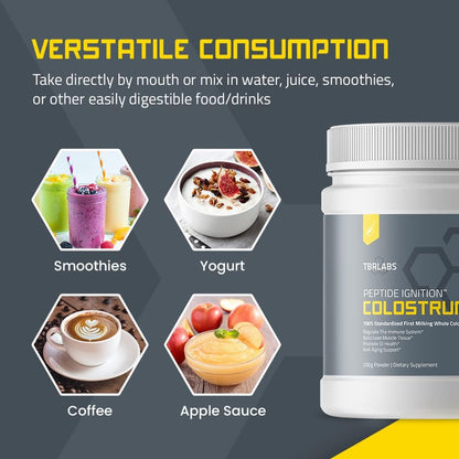 TBR Labs Colostrum en Polvo, Grass Fed, 200g (132 Raciones) – Image 4