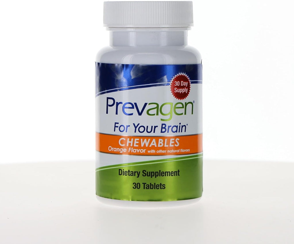 Prevagen Regular Strength Comprimidos Masticables Sabor Naranja - 30 Comprimidos (1 Mes) | Formulado para el Cerebro con 10 mg de Apoaequorina y Vitamina D3