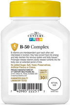 21st Century Complex B-50 Comprimidos de Liberación Prolongada - 60 unidades (Pack de 2)