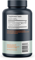 HMS Nutrition Vitamina C Liposomal 1600 mg — Cápsulas Liposomales de Alta Absorción para el Apoyo Inmunitario y la Piel | Certificado NSF, No GMO, Sin Gluten | 180 Cápsulas (Suministro para 90 Días)