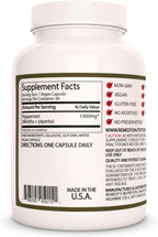 Remedy’s Nutrition Hoja de Menta Piperita – 1000 mg, 60 Cápsulas Veganas – Suplemento Herbal