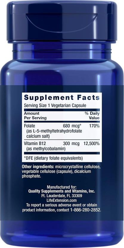 Life Extension BioActive Folate y Vitamina – El funcionamiento normal del sistema inmunitario. – Image 2
