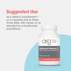 Allergy Research Group ARG Buffered Vitamin C - 1000 mg - Immune Support - Vegetarian Capsules - Hypoallergenic - 120 Capsules