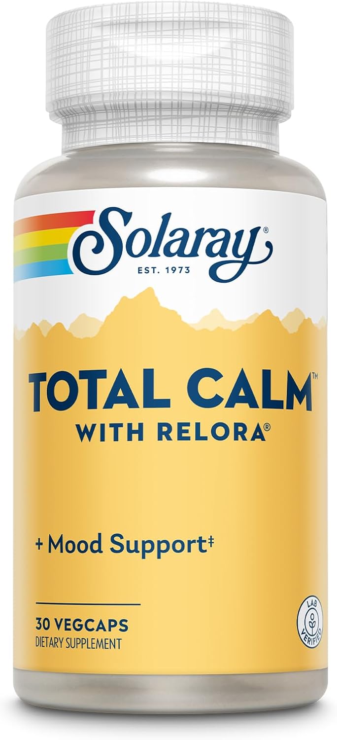 Solaray Total Calm, Cápsula Vegetal - 30 Unidades