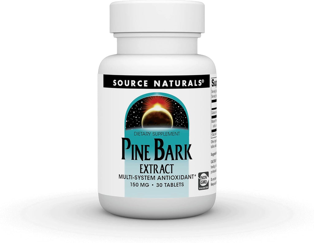 Source Naturals Extracto de Corteza de Pino - Antioxidante Multisistema - 150mg - 30 Comprimidos