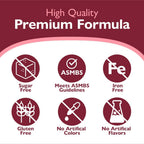 Celebrate Vitamins Multi ADEK Masticable - Multivitamínico Bariátrico Sin Hierro - Sabor a Bayas (180 comprimidos)