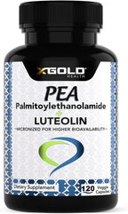 Palmitoiletanolamida 630 mg + Luteolina Estandarizada 98% - Micronizada - 120 Cápsulas Vegetales