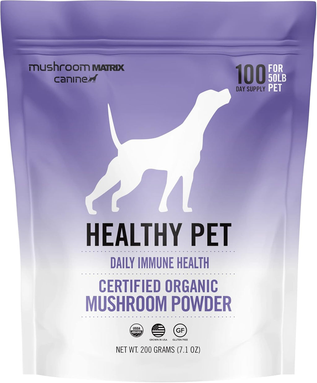 Om Mushroom Matrix Healthy Pet – Suplemento de Hongos Orgánicos para Perros y Gatos (200g)