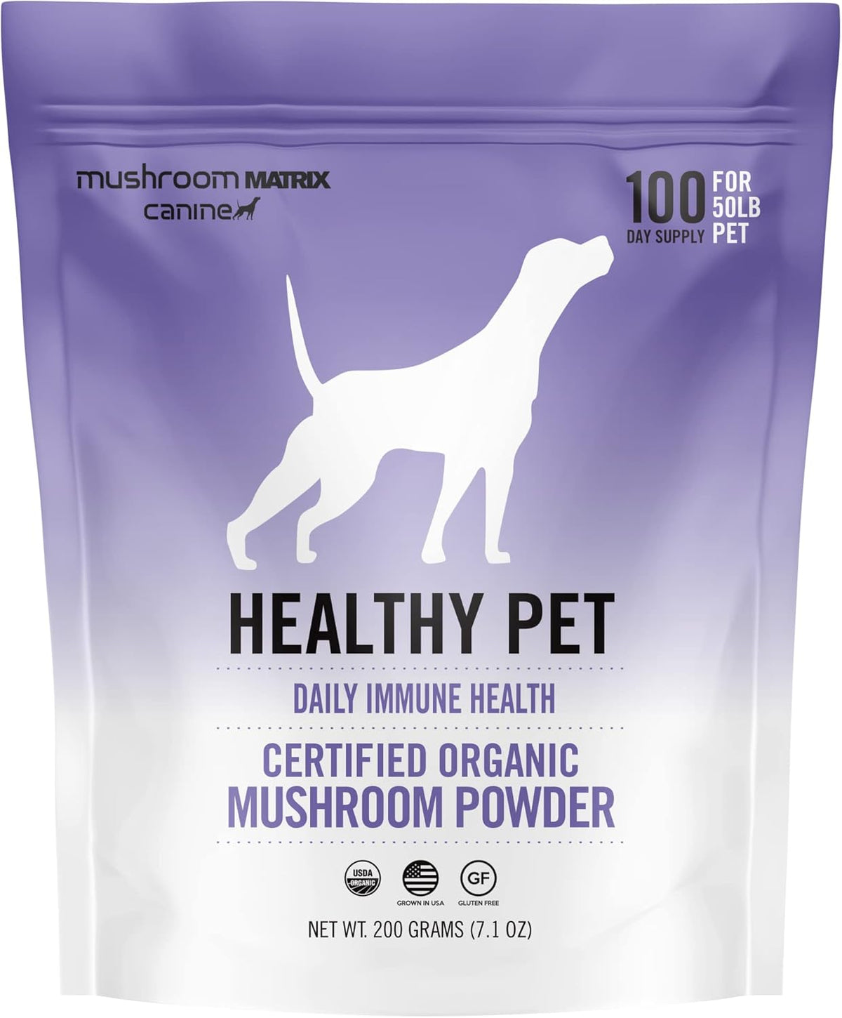 Om Mushroom Matrix Healthy Pet – Suplemento de Hongos Orgánicos para Perros y Gatos (200g) – Image 1