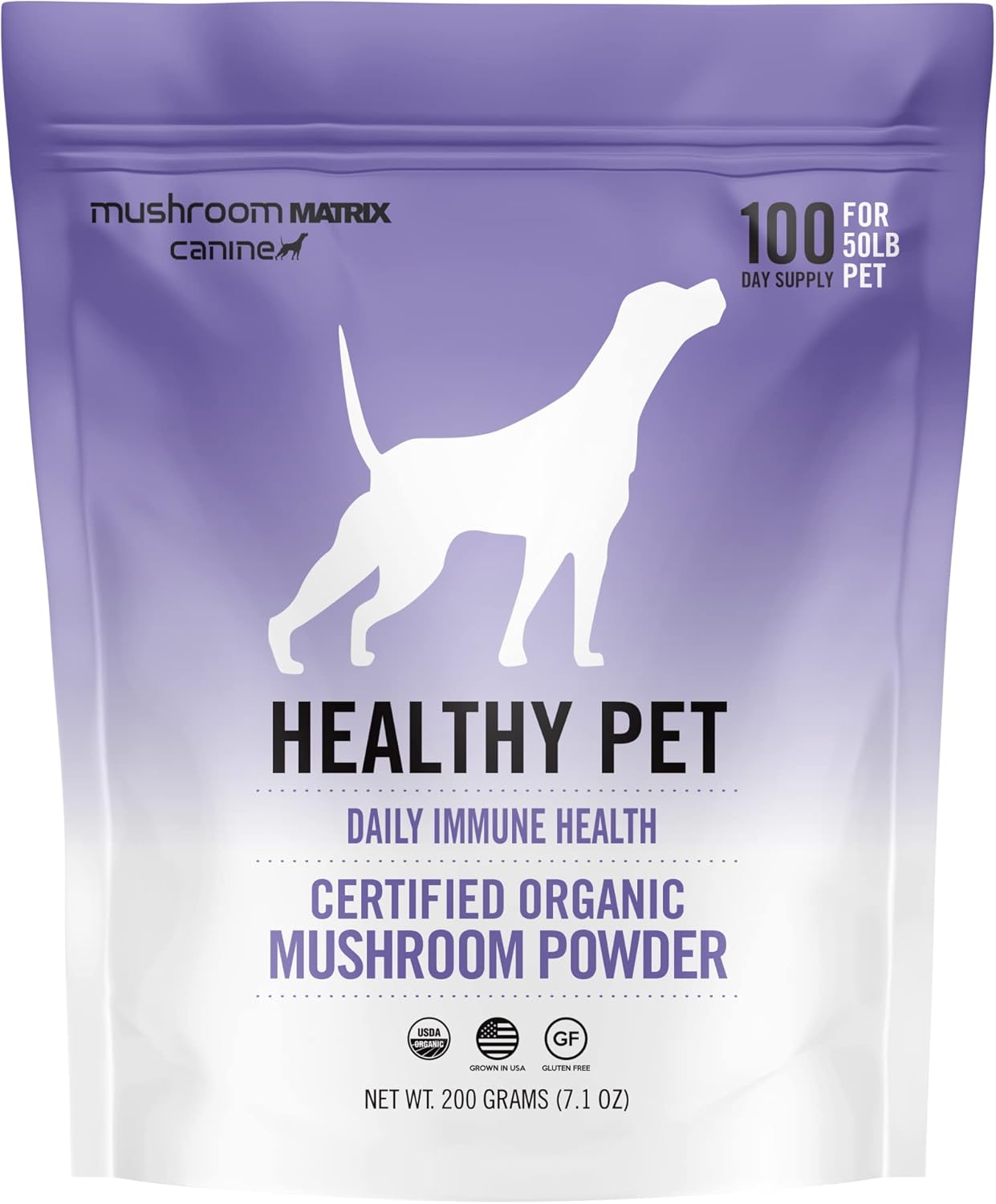 Om Mushroom Matrix Healthy Pet – Suplemento de Hongos Orgánicos para Perros y Gatos (200g)