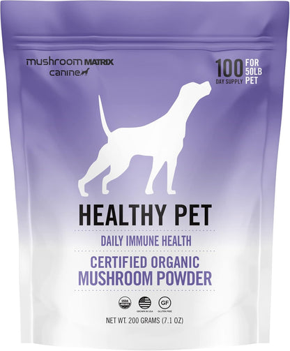Om Mushroom Matrix Healthy Pet – Suplemento de Hongos Orgánicos para Perros y Gatos (200g) – Image 1