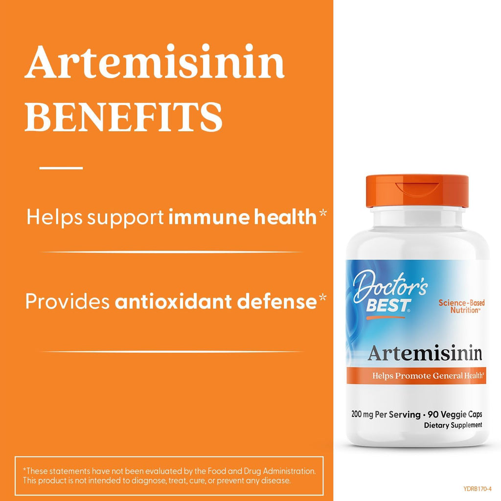 Doctor's Best Artemisinina 200 mg - 90 Cápsulas Vegetales