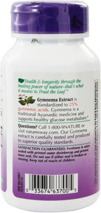 Nature's Way Gymnema estandarizado, 500 mg, 60 cápsulas vegetales (paquete de 3)