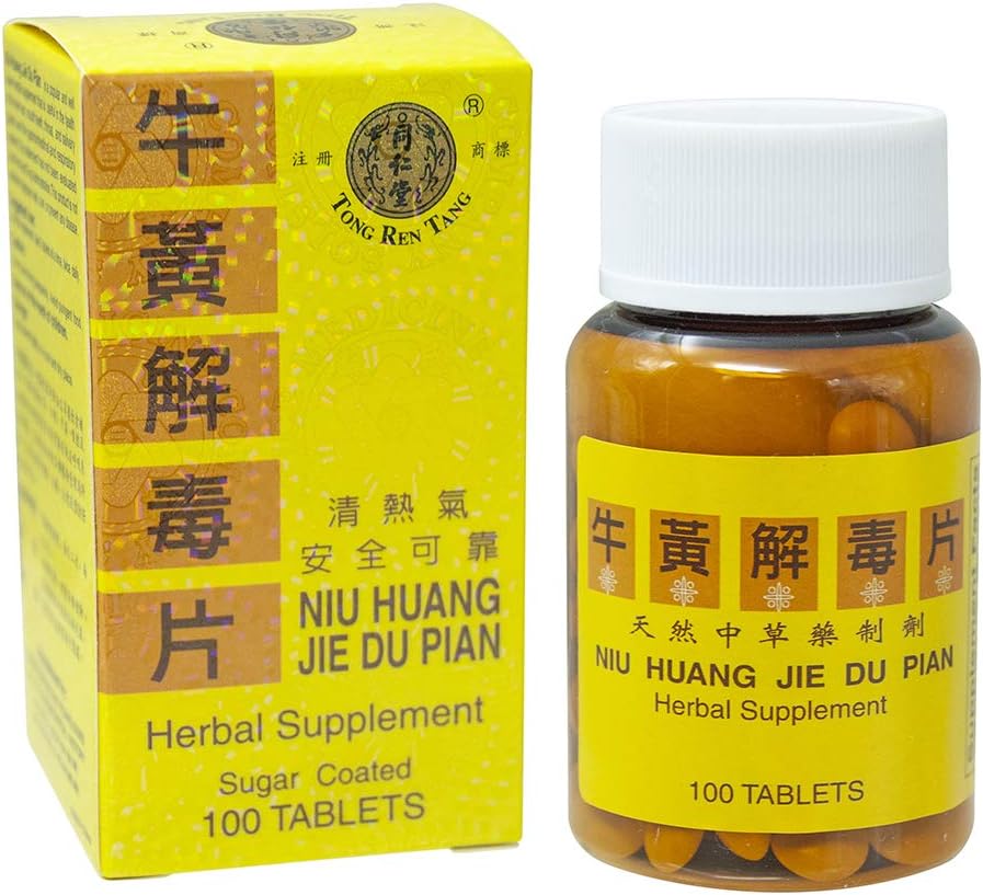 Niu Huang Jie Du Pian (100 Comprimidos) - Tong Ren Tang