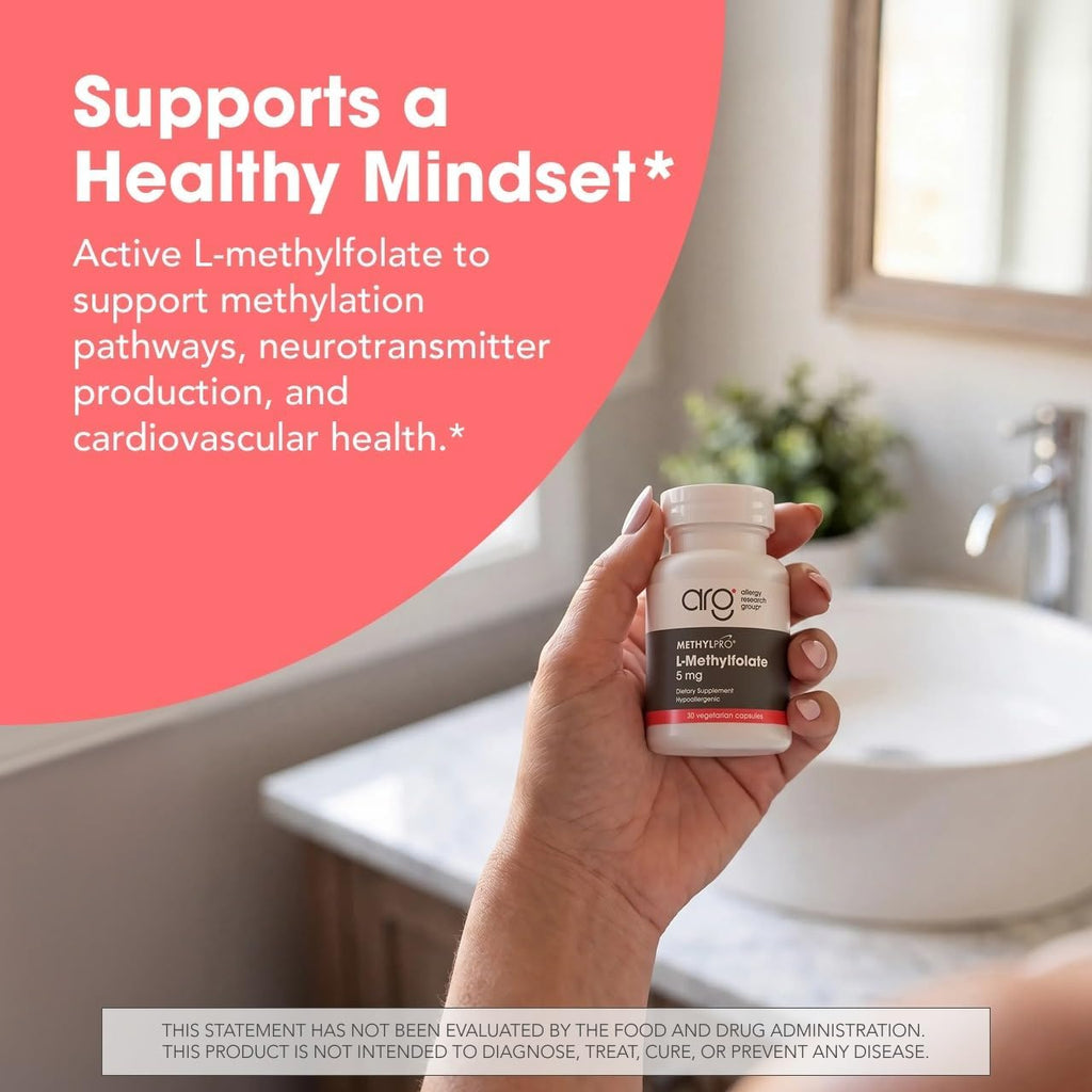 MethylPro L-Metilfolato 5 mg - Complemento de Folato Metilado, 30 Cápsulas