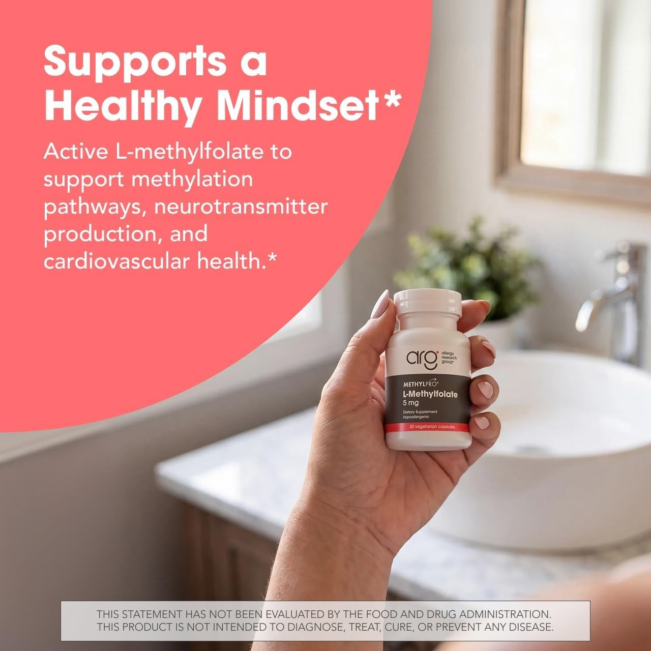 MethylPro L-Metilfolato 5 mg - Complemento de Folato Metilado, 30 Cápsulas