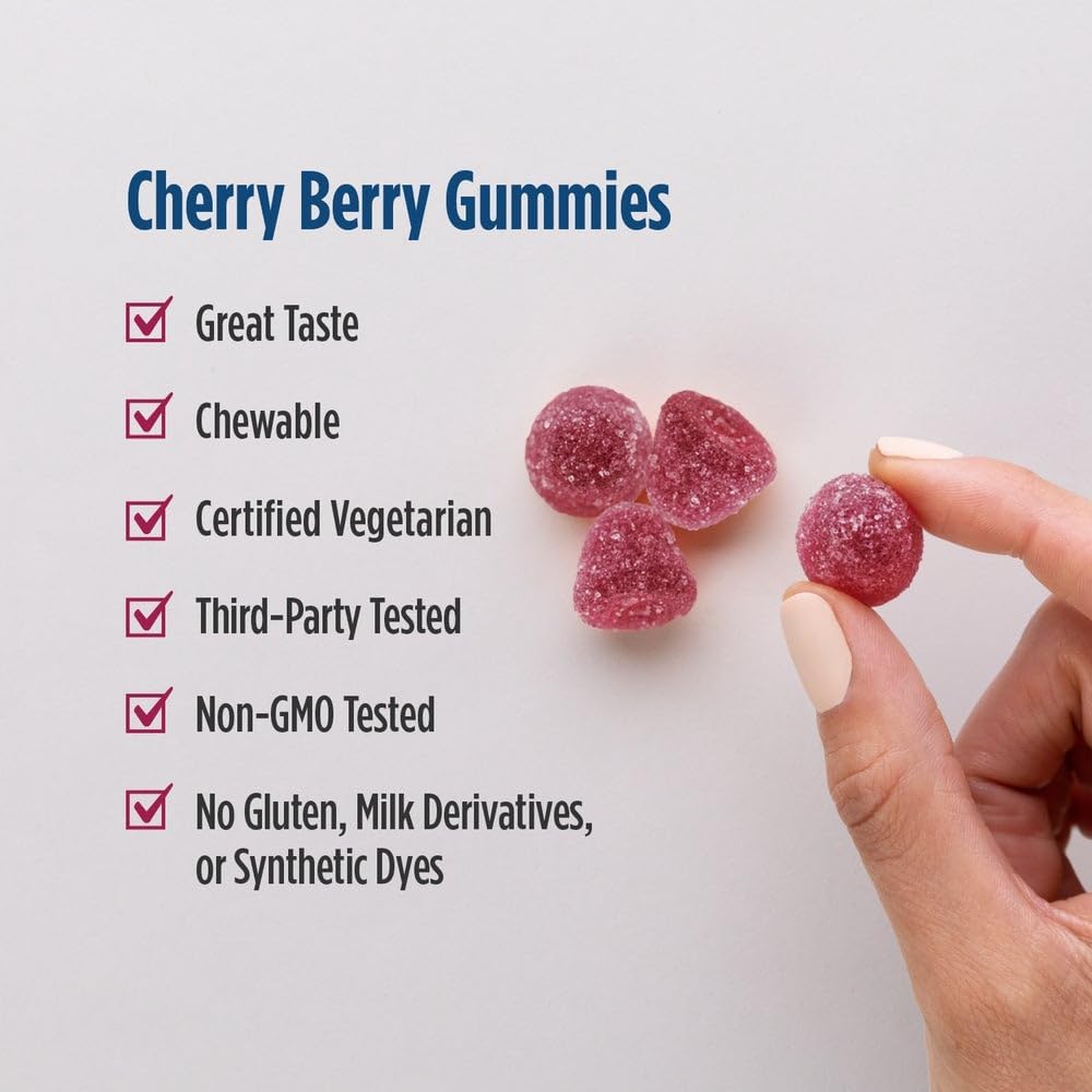 Nordic Naturals Nordic Berries, Cereza y Bayas - 120 Gomitas Multivitamínicas para Niños a partir de 3 años