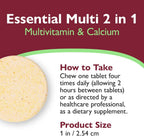 Celebrate Vitamins 2-en-1 Multivitamínico Bariátrico con Citrato de Calcio - Vitaminas A, D, E - Naranja Piña (120 Comprimidos)