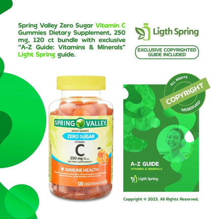Gominolas de Vitamina C sin Azúcar, 250 mg, 120 unidades (2 paquetes) - LightSpring – Image 4
