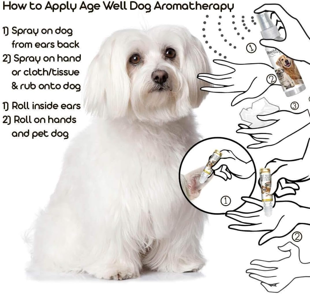 The Blissful Dog Maltese Age Well Spray Aromatherapy
