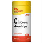 Sundance Vitamina C con Rosa Mosqueta | 500mg | 90 Comprimidos Vegetarianos