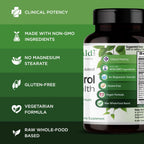 EMERALD LABS Cholesterol Health - Con CoQ10, Niacina sin rubor, RYR-VA y Ajo para el apoyo cardíaco y circulatorio - 90 Cápsulas Vegetales