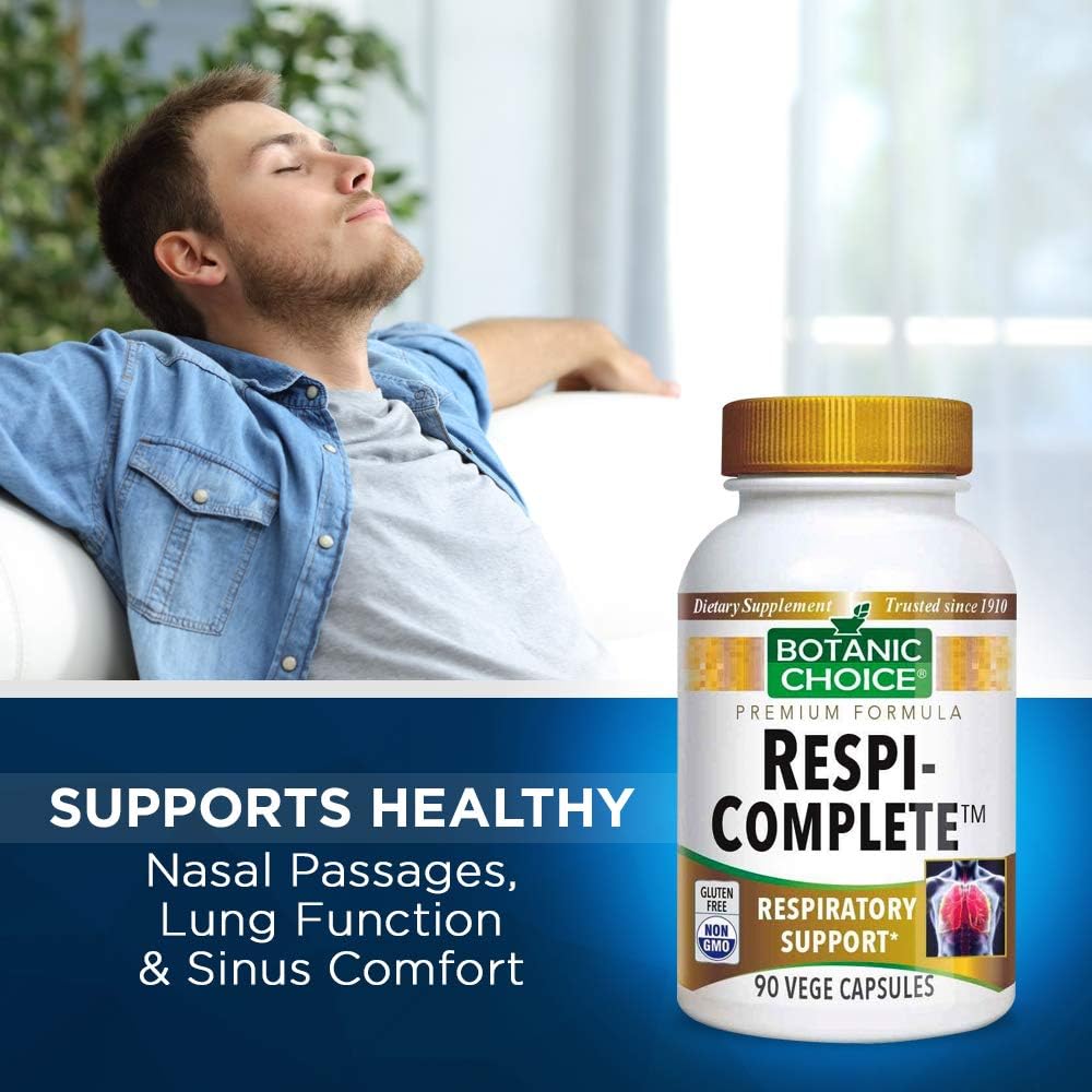 Botanic Choice Respi-Complete - Apoyo Respiratorio con Quercetina, Equinácea y Bromelina