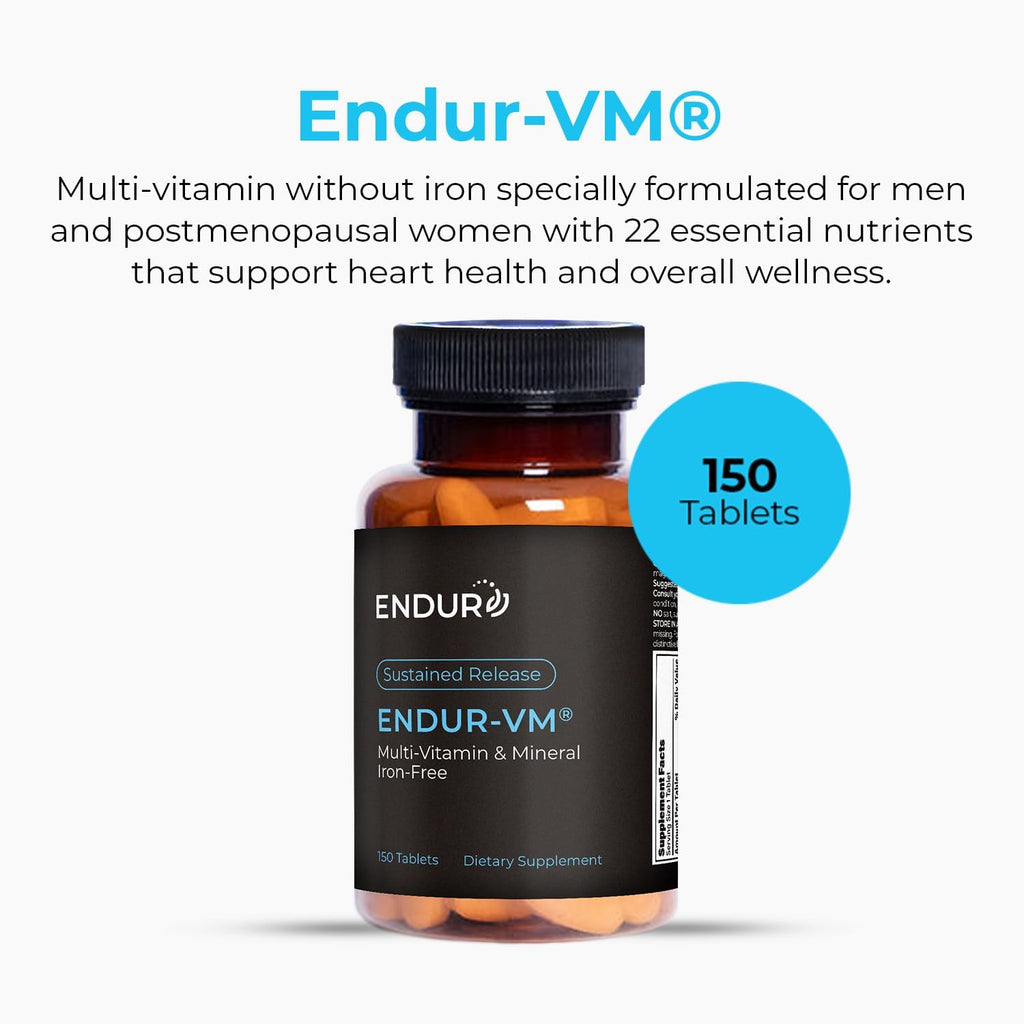 ENDUR-VM - Multivitamínico Sin Hierro (Liberación Sostenida) - 150 comprimidos