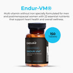 ENDUR-VM - Multivitamínico Sin Hierro (Liberación Sostenida) - 150 comprimidos