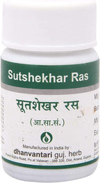 Radhe Dhanvantari Sutshekhar Ras - 60 Tabletas