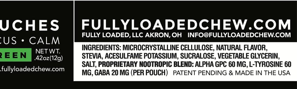 Fully Loaded Alpha Nootropic Pouches (Wintergreen) - 5 Latas - 15 Bolsitas por Lata