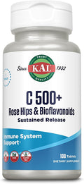 KAL C 500+ Comprimidos de Liberación Prolongada - Vitamina C con Escaramujo y Bioflavonoides