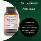 Extracto de Spilanthes Acmella | 600mg por Cápsula | 60 Cápsulas Veganas