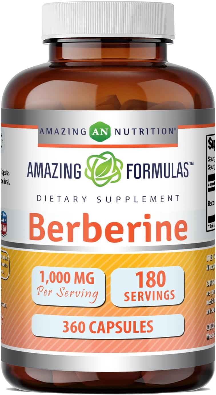 Amazing Formulas Berberine 500mg por ración - 250 Cápsulas