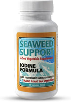 Maine Coast Sea Vegetables Seaweed Support Fórmula de Yodo | Fuente de Yodo de Algas Marinas | Suplemento Diario de Yodo | Mezcla Orgánica de Alaria, Rockweed, Sea Lettuce, Dulse y Bladderwrack | 60 Cápsulas