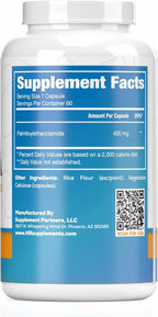 Harvest Naturals Palmitoylethanolamida (PEA) 400mg, 60 Cápsulas