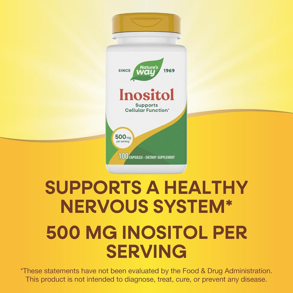 Nature's Way Inositol, 500 mg, 100 Cápsulas