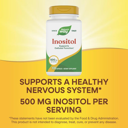 Nature's Way Inositol, 500 mg, 100 Cápsulas – Image 4