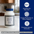 The Vitamin Shoppe Multivitamínico Multimineral Diario para Hombres de 50+, 60 Comprimidos