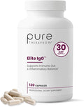 Pure Therapro Rx Elite IgG Immunoglobulin Supplement, 120 Cápsulas - Salud Intestinal y Apoyo Inmunitario, 1100 mg IgG, IgA e IgM, Lecitina de Girasol | Alternativa al Calostro, Sin Lácteos y Sin Gluten