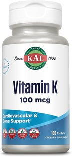 Kal 100 mcg K1 Comprimidos, 100 Comprimidos