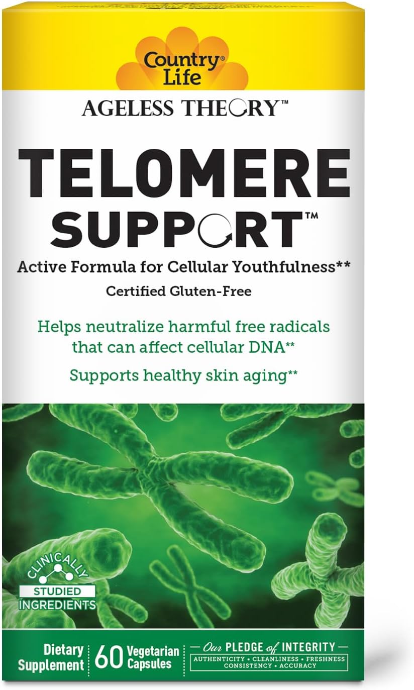 Country Life Ageless Theory Telomere Support - 60 cápsulas