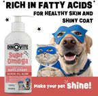 Dinovite SuprOmega Aceite de Salmón Salvaje para Perros y Gatos - Sin GMO - Omega 3 para Piel y Pelo - Suplemento Alimenticio - 473 ml