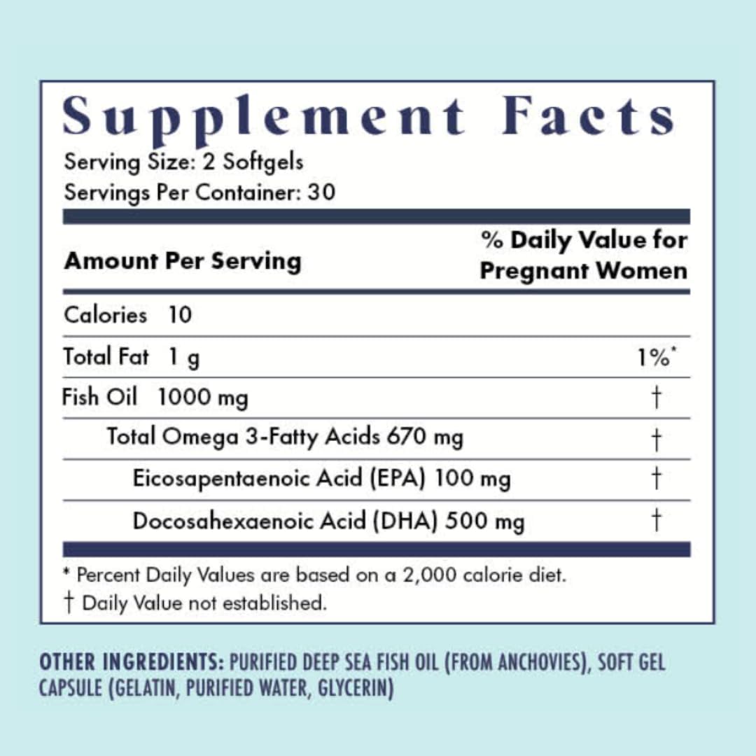 FullWell Women's Prenatal Lemon Essence Essentials - Multivitamínico Prenatal con Aceite de Pescado - 30 Dosis