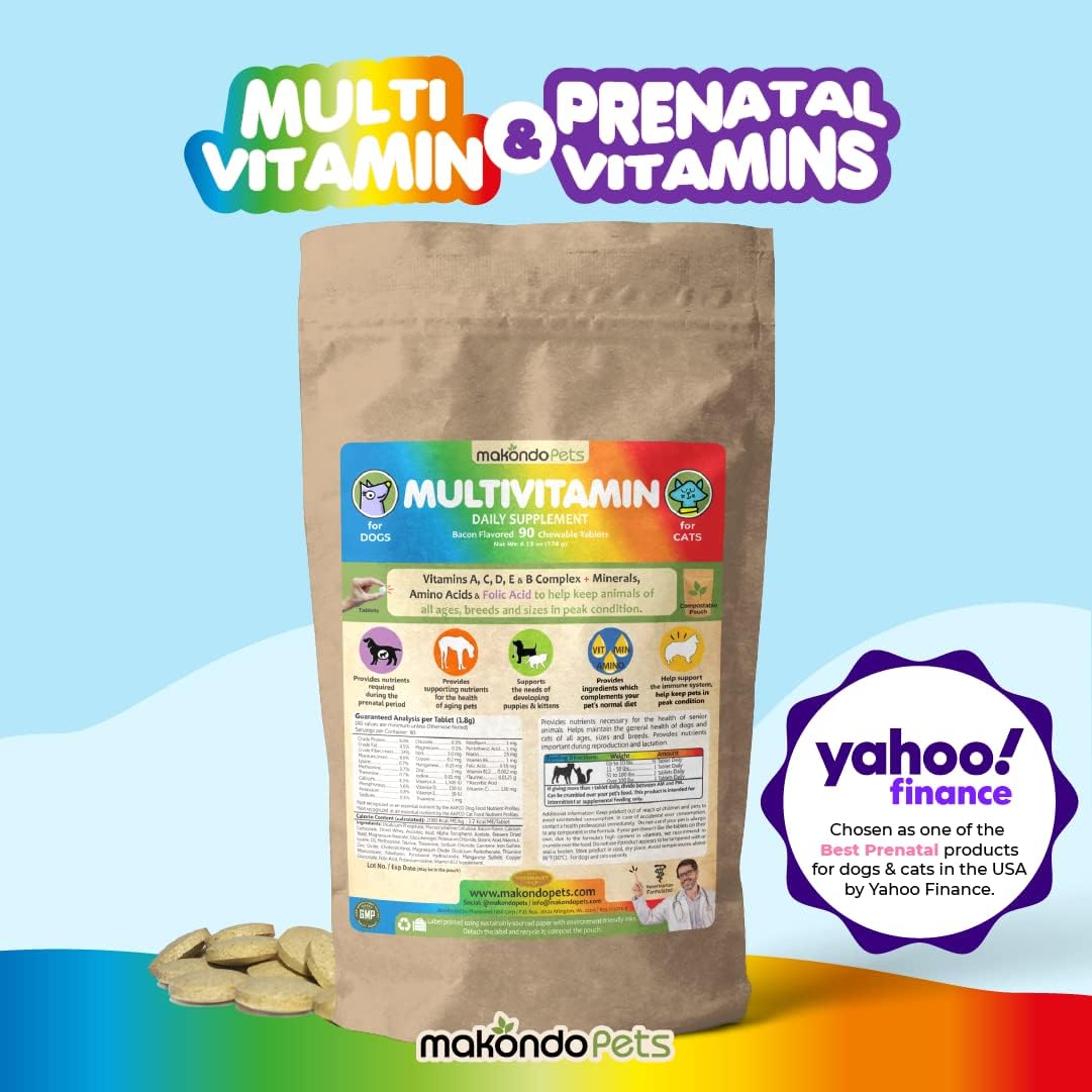 Vitaminas Prenatales para Perros – Ácido Fólico, Calcio y Hierro