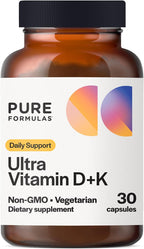 PureFormulas Vitamina D3 + K2 5000 UI - 60 Cápsulas Vegetales